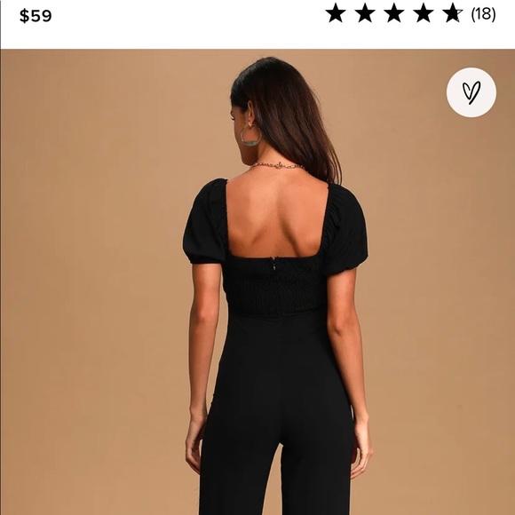 Lulus Black Cutout Jumpsuit, Size XS - Picture 2 of 4